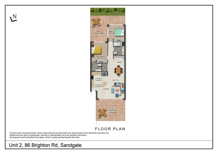 Floorplan of Homely unit listing, 2/86 Brighton Rd, Sandgate QLD 4017