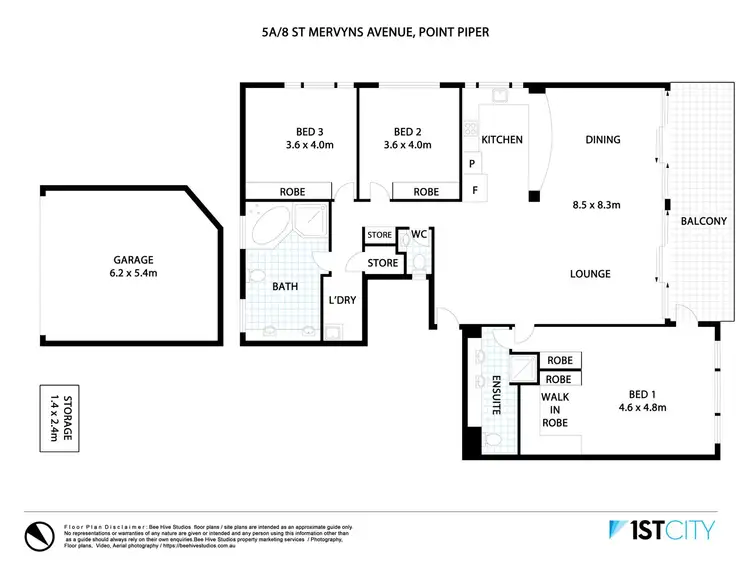 Floorplan of Homely apartment listing, 5A/8 St Mervyns Avenue, Point Piper NSW 2027