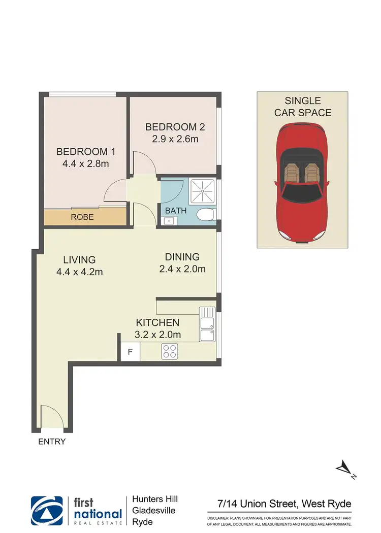 Floorplan of Homely apartment listing, 7/14 Union Street, West Ryde NSW 2114