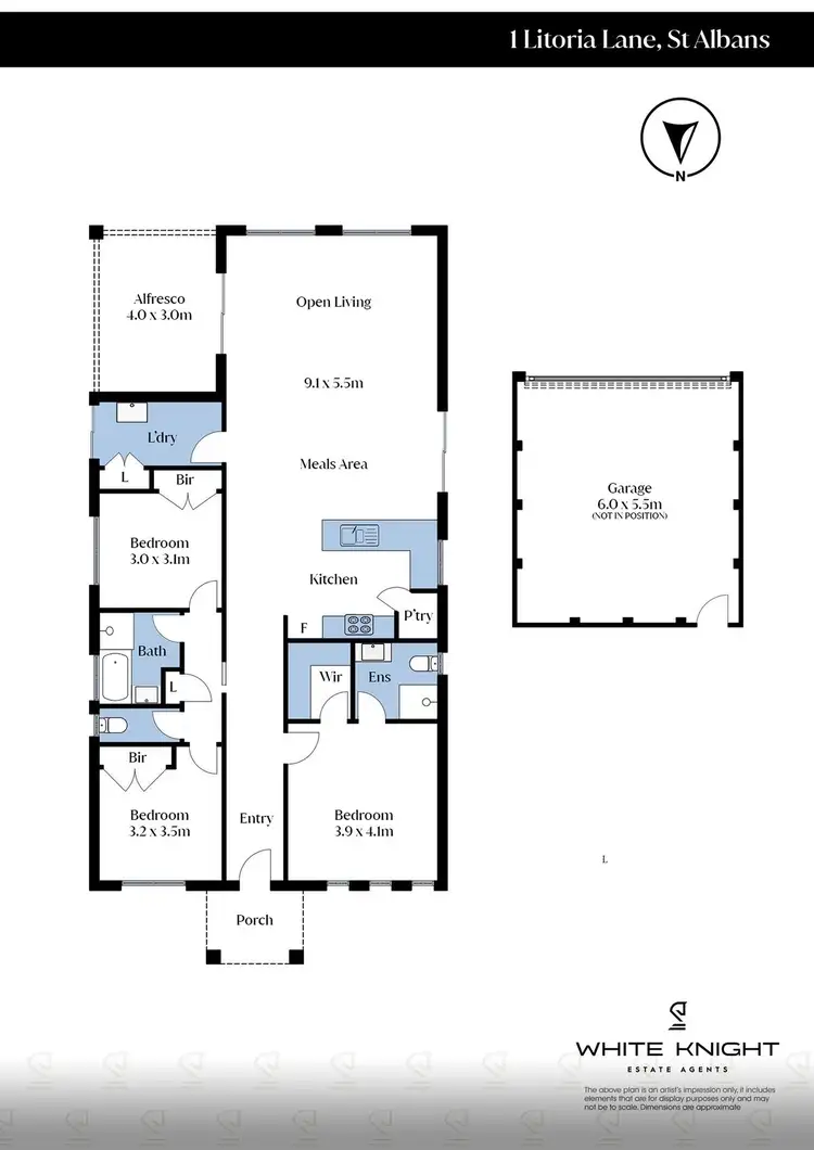 Floorplan of Homely house listing, 1 Litoria Walk, St Albans VIC 3021