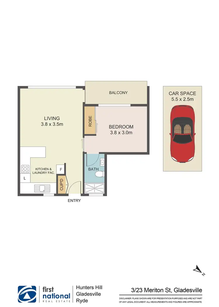 Floorplan of Homely apartment listing, 3/23 Meriton Street, Gladesville NSW 2111