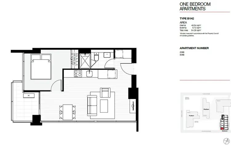 Floorplan of Homely apartment listing, 208B/11 Rose Lane, Melbourne VIC 3000