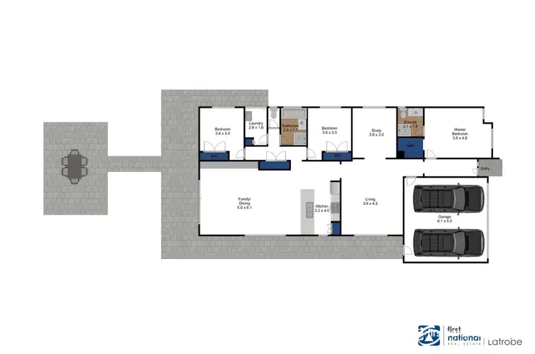 Floorplan of Homely house listing, 8 Tyrone Close, Traralgon VIC 3844