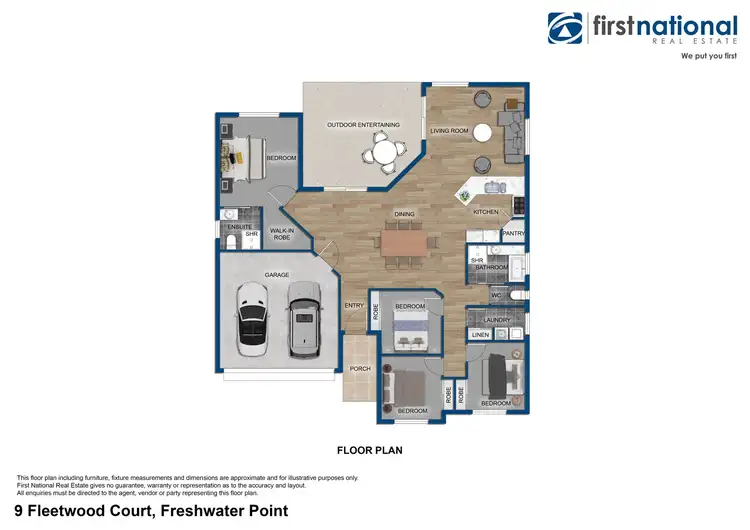 Floorplan of Homely house listing, 9 Fleetwood Court, Freshwater Point QLD 4737