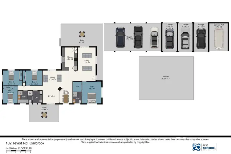 Floorplan of Homely rural property listing, 102-110 Teviot Road, Carbrook QLD 4130