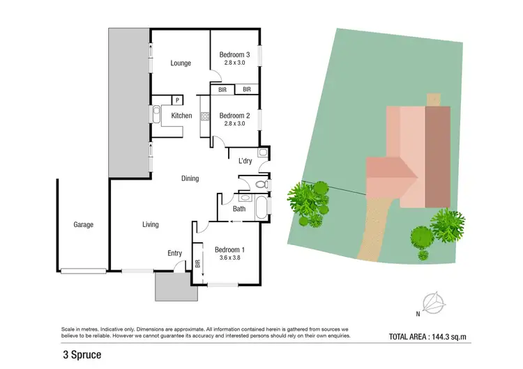 Floorplan of Homely house listing, 3 Spruce Street, Kirwan QLD 4817
