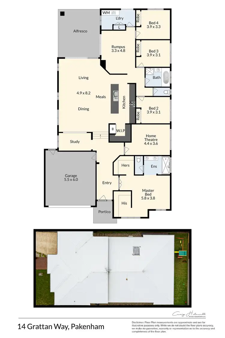 Floorplan of Homely house listing, 14 Grattan Way, Pakenham VIC 3810
