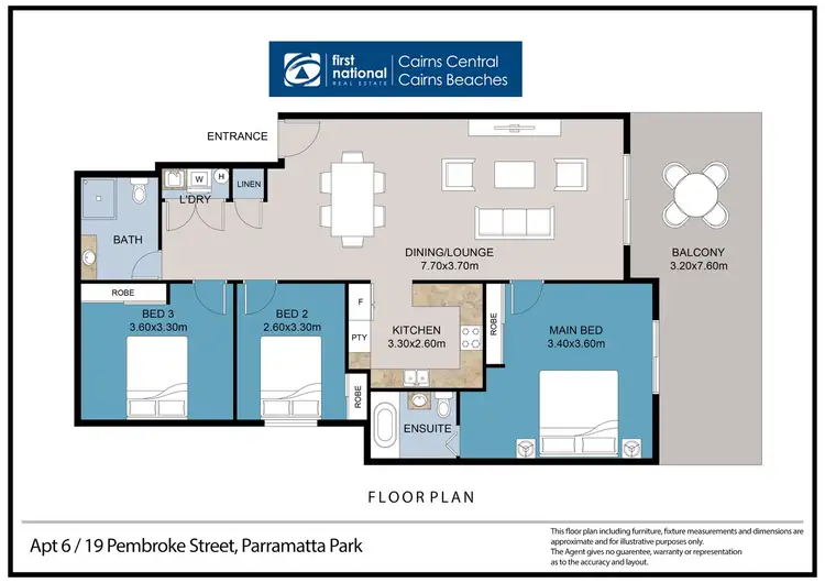 Floorplan of Homely unit listing, 6/19-21 Pembroke Street, Parramatta Park QLD 4870