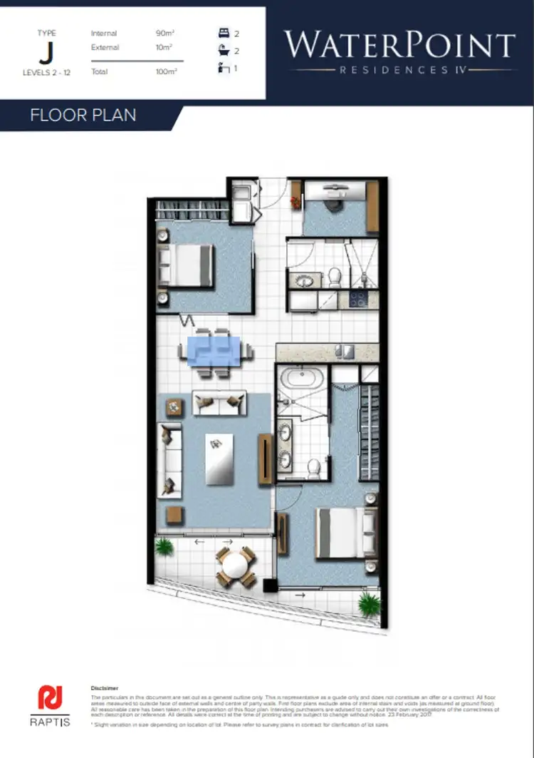 Floorplan of Homely unit listing, 31310/5 Harbour Side Court, Biggera Waters QLD 4216