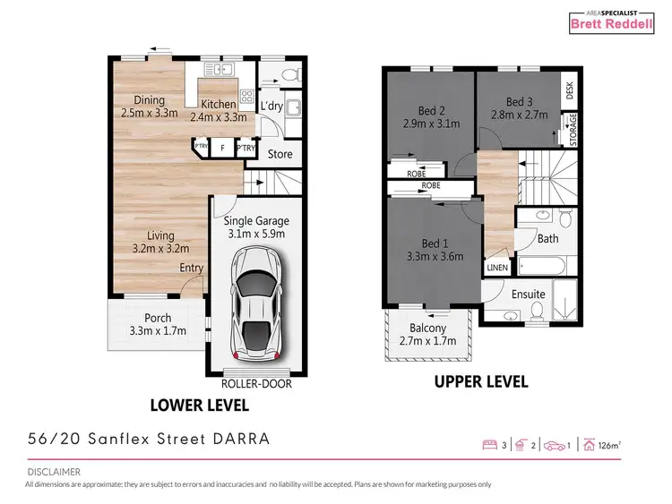 Floorplan of Homely townhouse listing, 56/20 Sanflex Street, Darra QLD 4076
