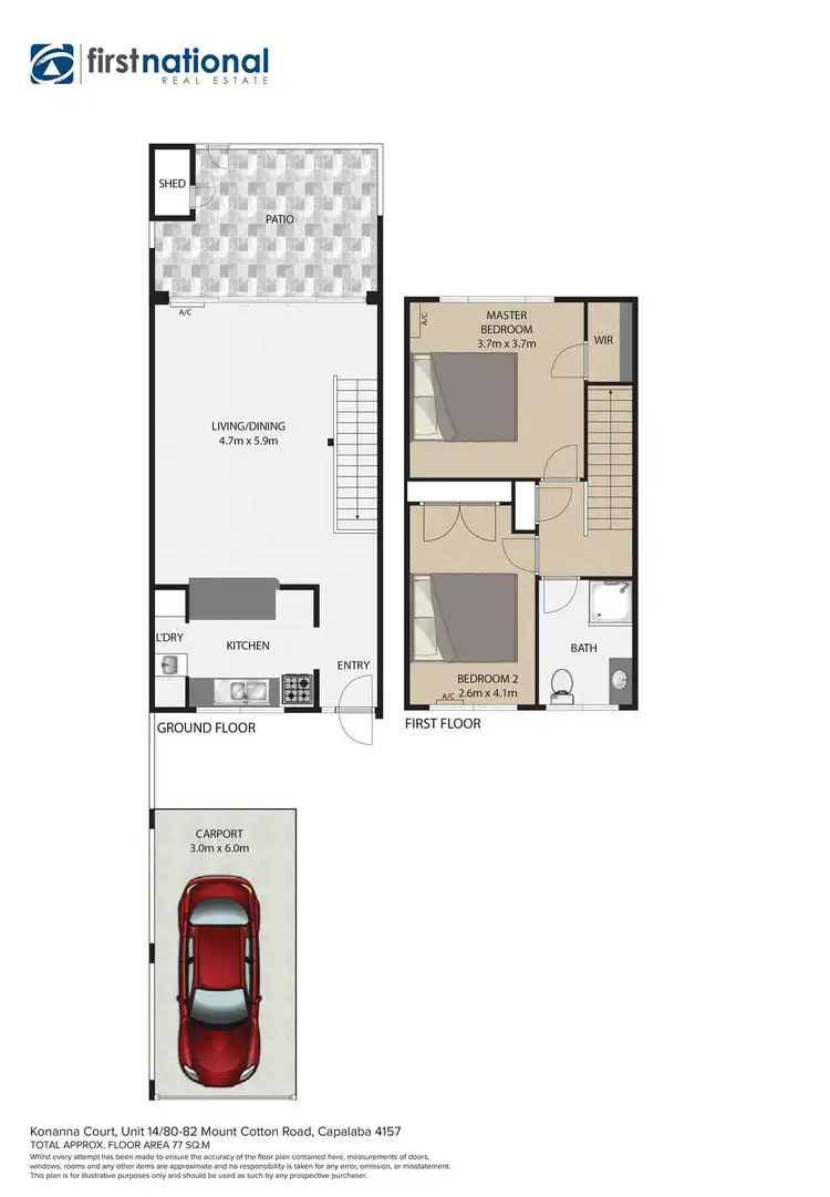 Floorplan of Homely unit listing, 14/80-82 Mount Cotton Road, Capalaba QLD 4157