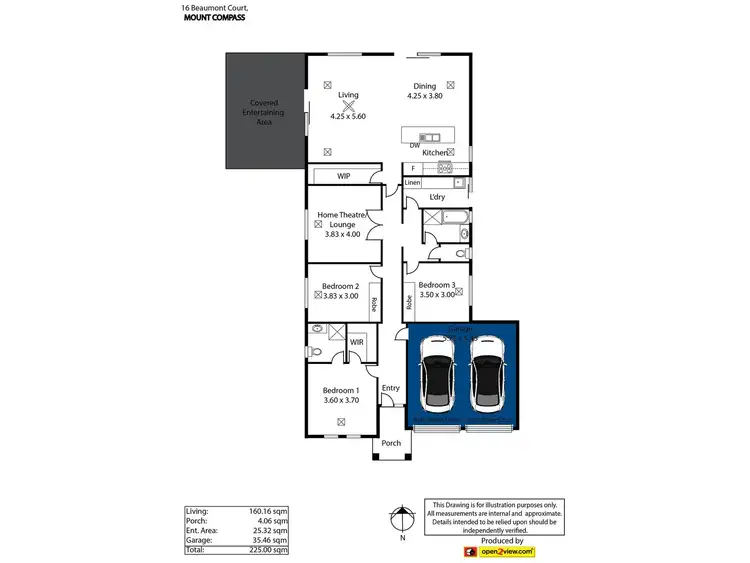Floorplan of Homely house listing, 16 Beaumont Court, Mount Compass SA 5210