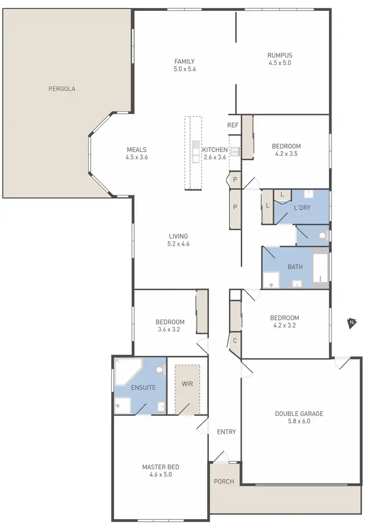 Floorplan of Homely house listing, 10 Hillrise Court, Werribee VIC 3030