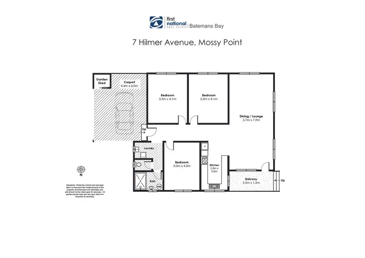 Floorplan of Homely house listing, 7 Hilmer Avenue, Mossy Point NSW 2537