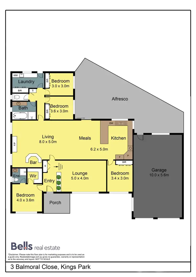Floorplan of Homely house listing, 3 Balmoral Close, Kings Park VIC 3021