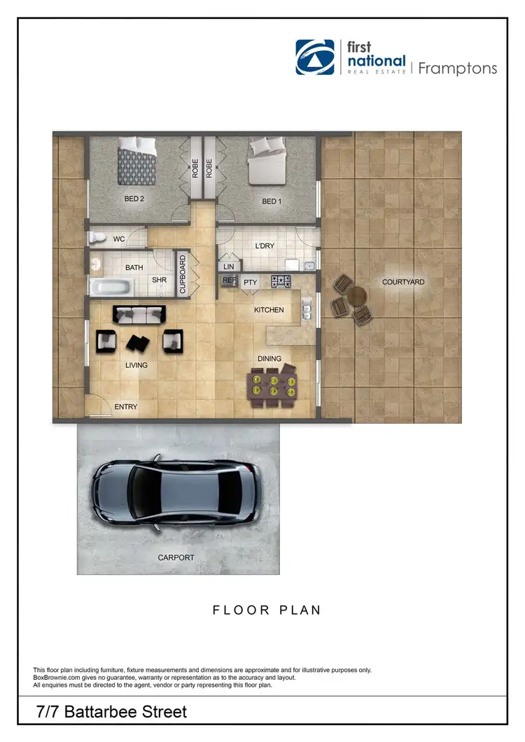 Floorplan of Homely unit listing, 7/7 Battarbee Street, Araluen NT 870