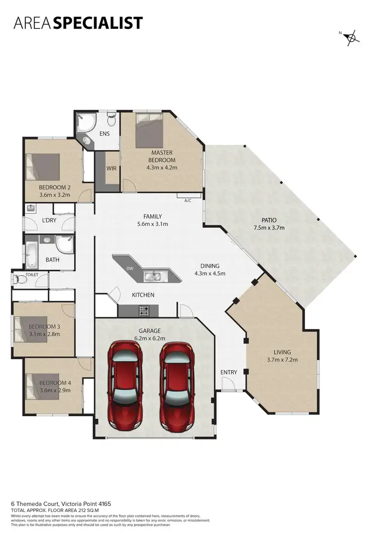 Floorplan of Homely house listing, 6 Themeda Court, Victoria Point QLD 4165