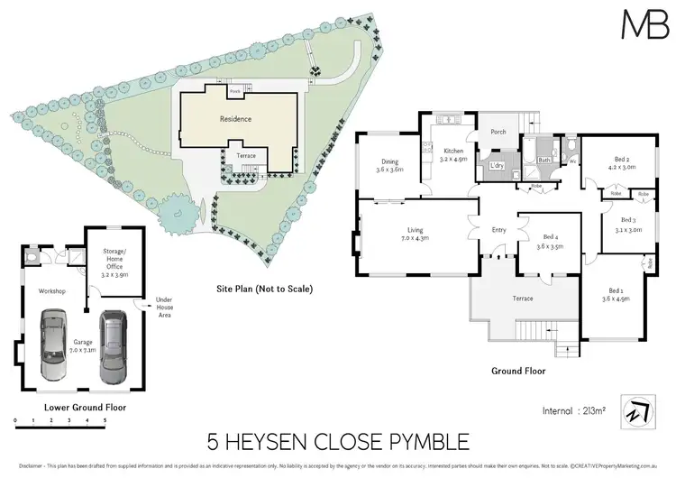 Floorplan of Homely house listing, 5 Heysen Close, Pymble NSW 2073