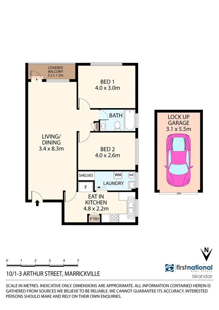 Floorplan of Homely apartment listing, 10/1-3 Arthur Street, Marrickville NSW 2204