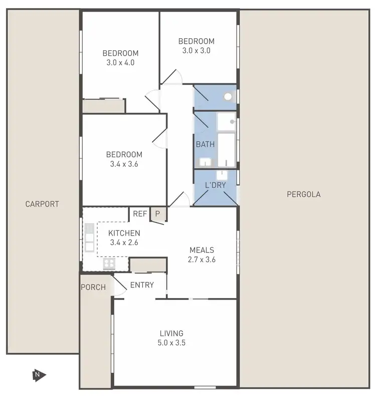 Floorplan of Homely house listing, 2 Waranga Crescent, St Albans VIC 3021
