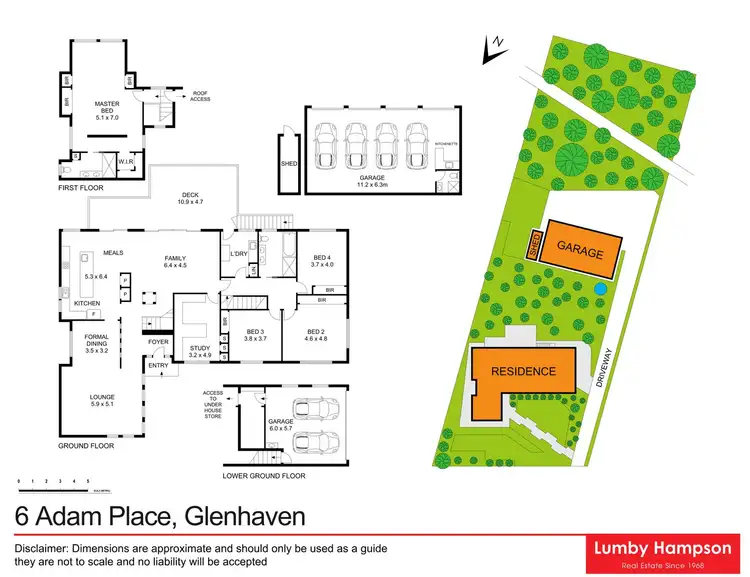 Floorplan of Homely house listing, 6 Adam Place, Glenhaven NSW 2156