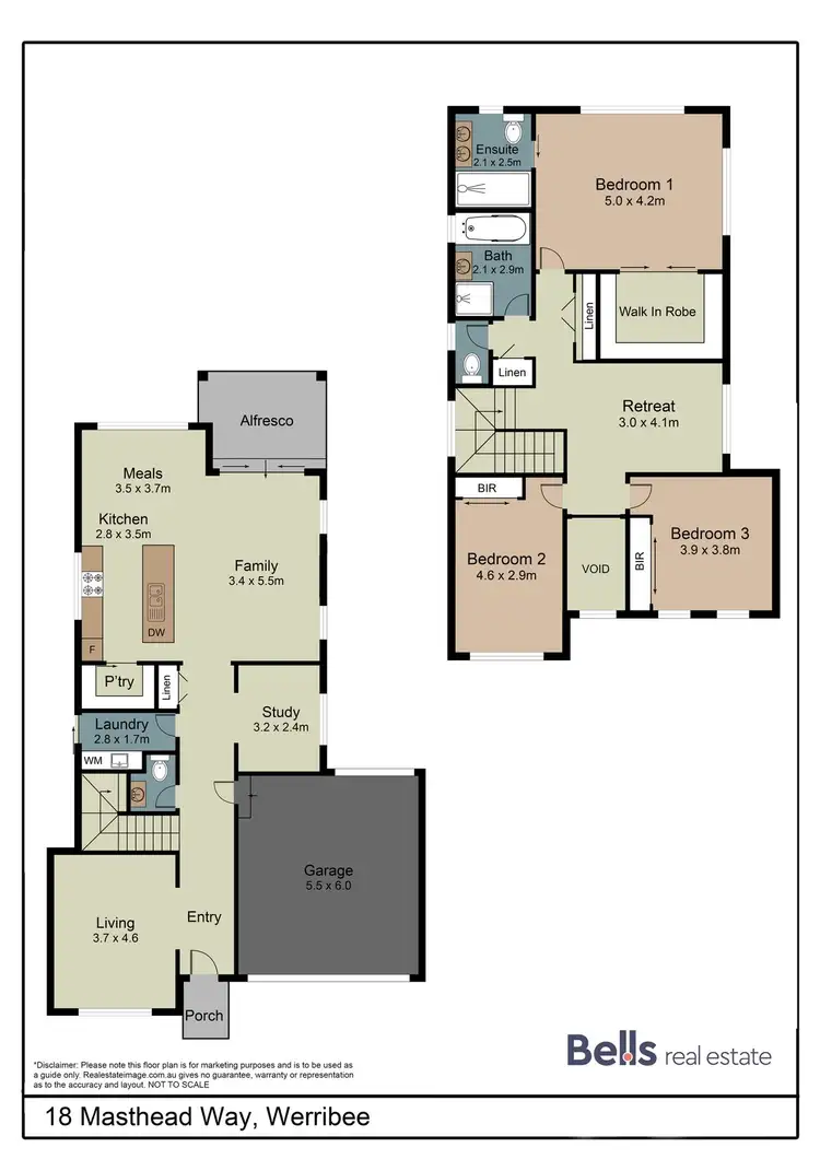 Floorplan of Homely house listing, 18 Masthead Way, Werribee South VIC 3030