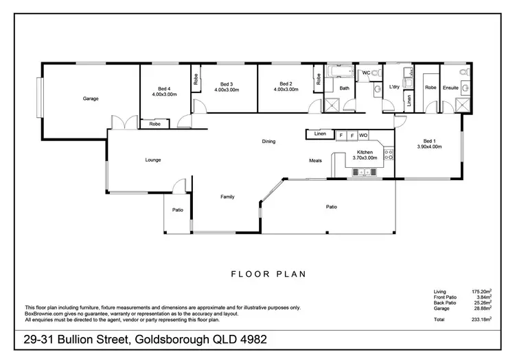 Floorplan of Homely house listing, 29-31 Bullion Street, Goldsborough QLD 4865