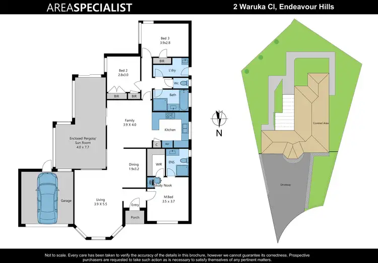 Floorplan of Homely house listing, 2 Waruka Close, Endeavour Hills VIC 3802