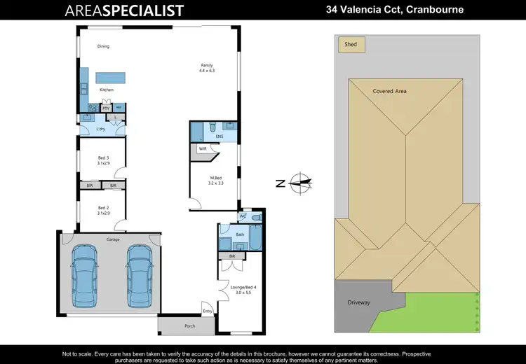 Floorplan of Homely house listing, 34 Valencia Circuit, Cranbourne VIC 3977