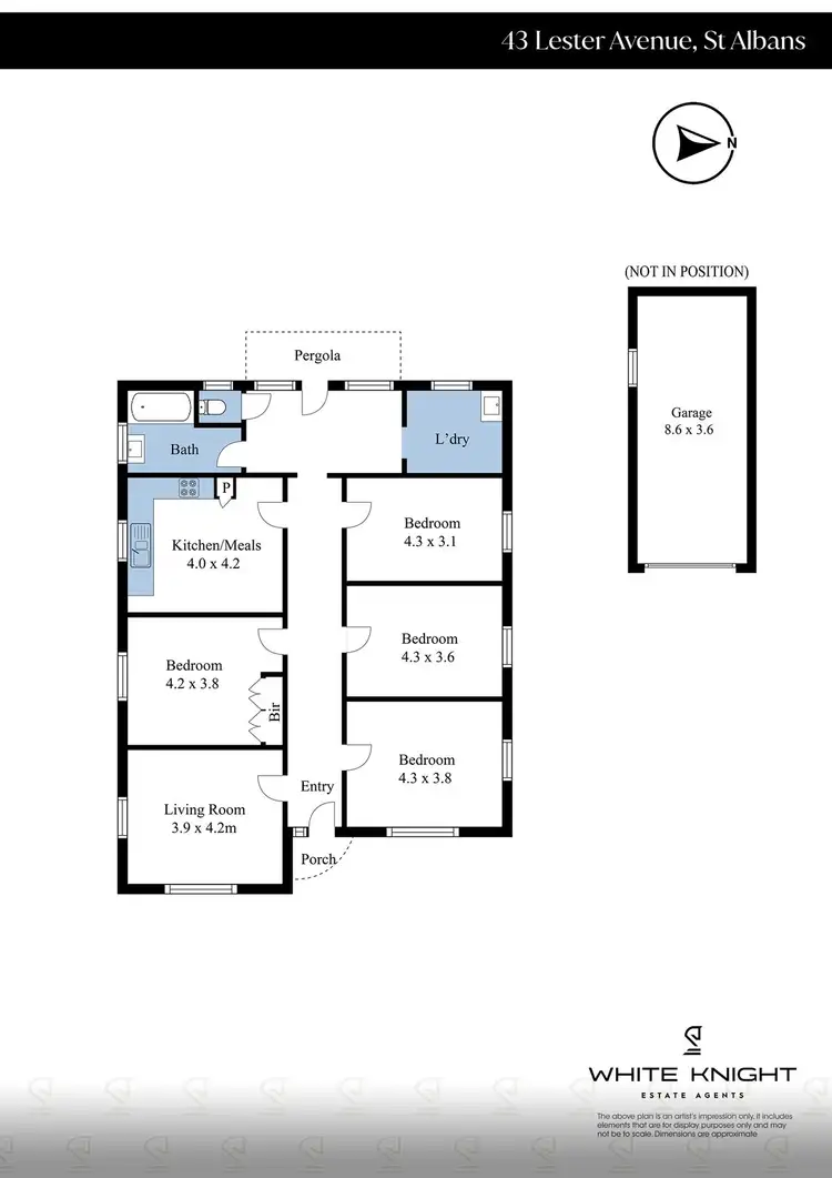 Floorplan of Homely house listing, 43 Lester Avenue, St Albans VIC 3021