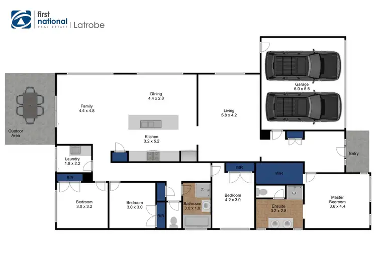 Floorplan of Homely house listing, 17 Coventry Road, Traralgon VIC 3844