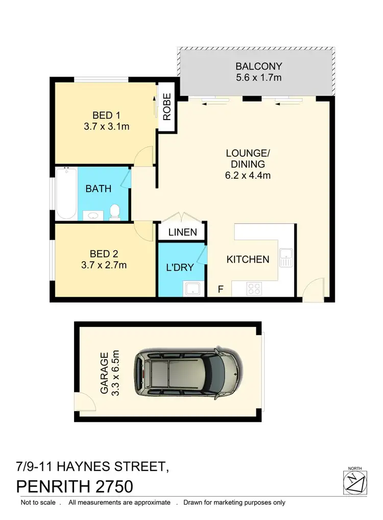 Floorplan of Homely unit listing, 7/9-11 Haynes Street, Penrith NSW 2750