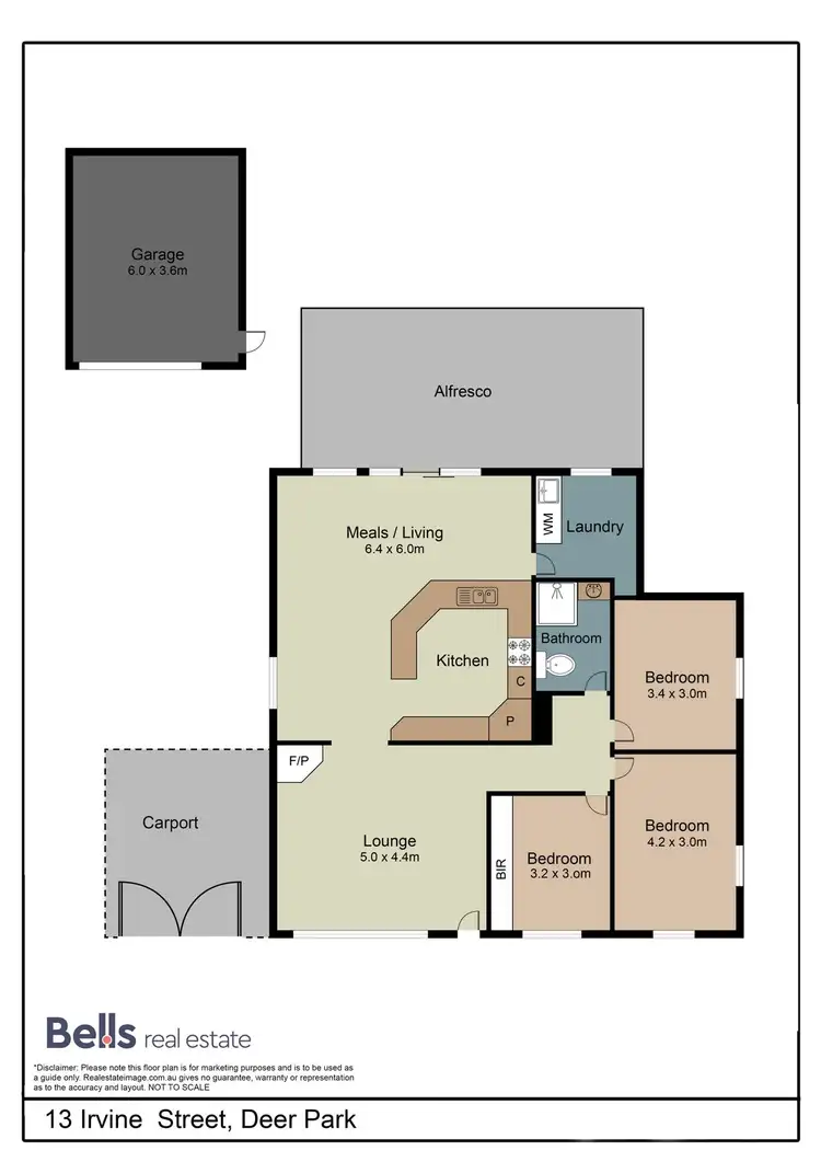 Floorplan of Homely house listing, 13 Irvine Street, Deer Park VIC 3023