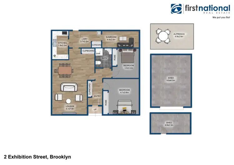 Floorplan of Homely house listing, 2 Exhibition Street, Brooklyn TAS 7320
