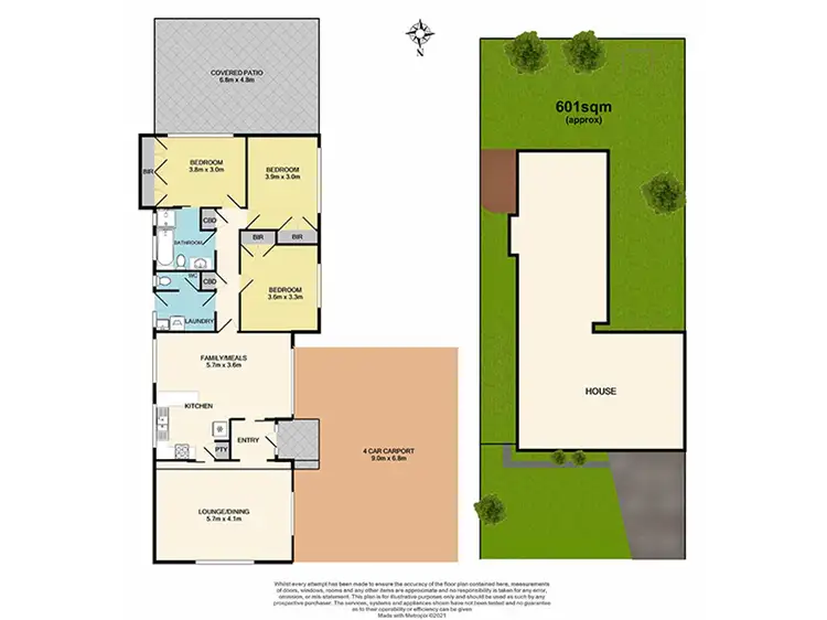 Floorplan of Homely house listing, 25 Circle Drive, Cranbourne VIC 3977