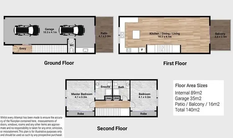Floorplan of Homely townhouse listing, 35/59-63 Mary Street, Kingston QLD 4114
