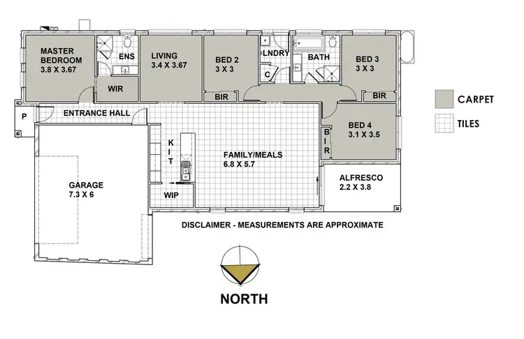 Floorplan of Homely house listing, 8 Jarrod Drive, Pakenham VIC 3810