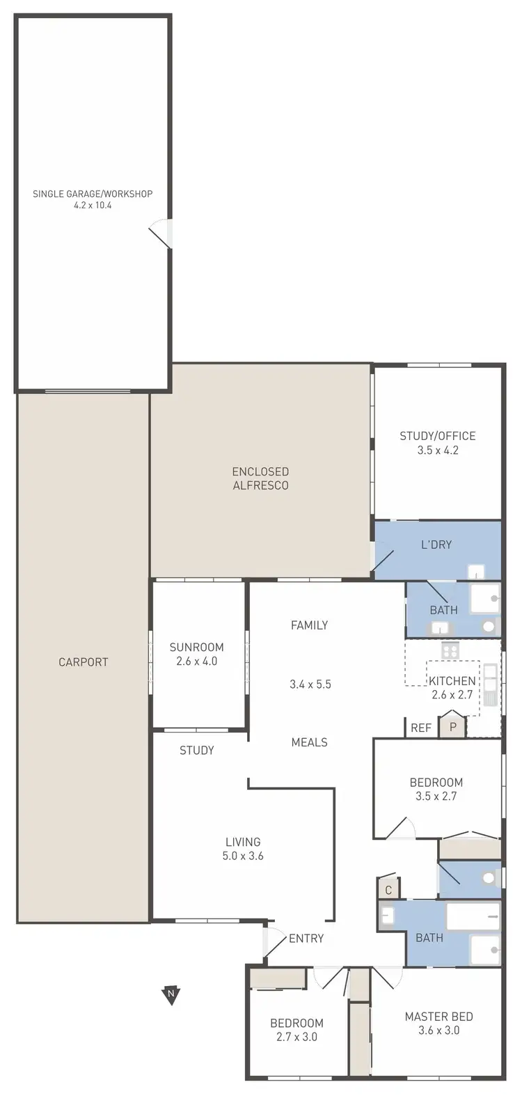 Floorplan of Homely house listing, 4 Sittella Court, Werribee VIC 3030