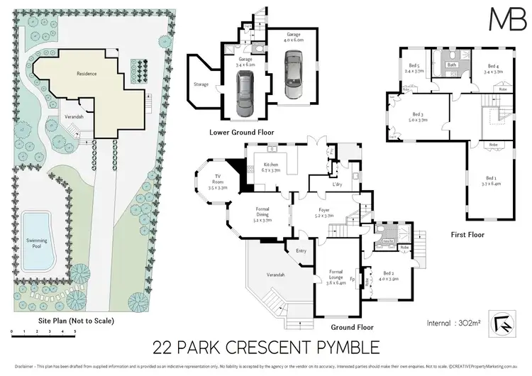 Floorplan of Homely house listing, 22 Park Crescent, Pymble NSW 2073