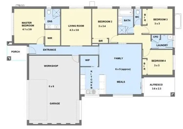 Floorplan of Homely house listing, 6 (l1533) Jarrod Drive, Pakenham VIC 3810