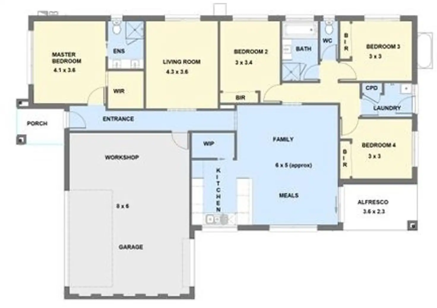 Floorplan of Homely house listing, 6 (l1533) Jarrod Drive, Pakenham VIC 3810