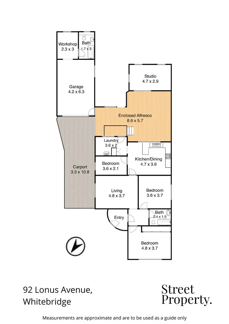 Floorplan of Homely house listing, 92 Lonus Avenue, Whitebridge NSW 2290