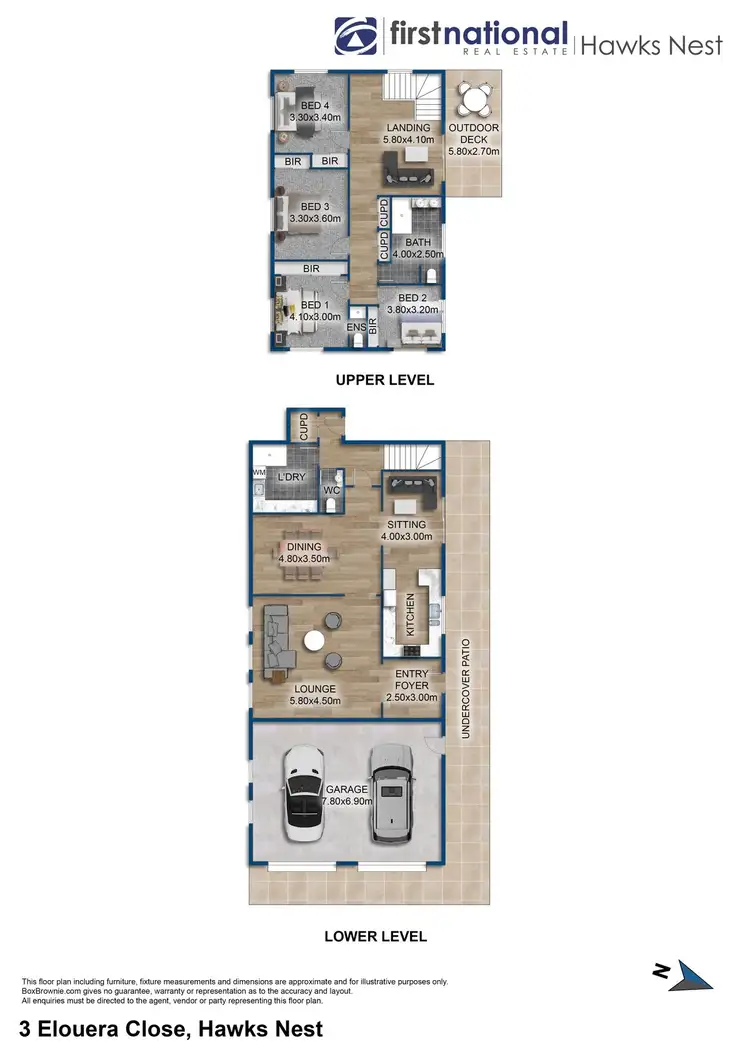 Floorplan of Homely house listing, 3 Elouera Close, Hawks Nest NSW 2324