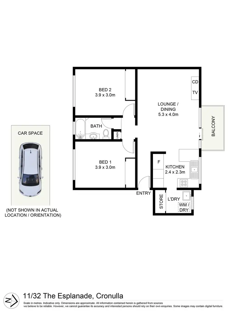 Floorplan of Homely apartment listing, 11/32 The Esplanade, Cronulla NSW 2230