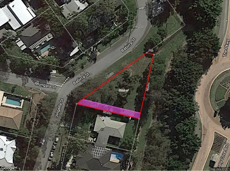 Floorplan of Homely land listing, 43 Mungala Street, Hope Island QLD 4212