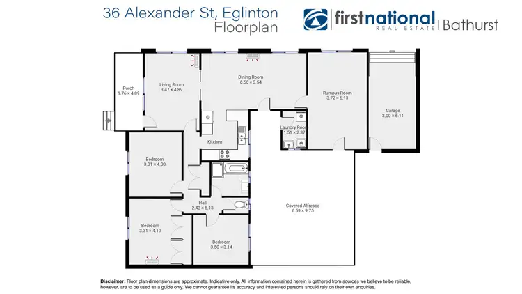 Floorplan of Homely house listing, 36 Alexander Street, Eglinton NSW 2795