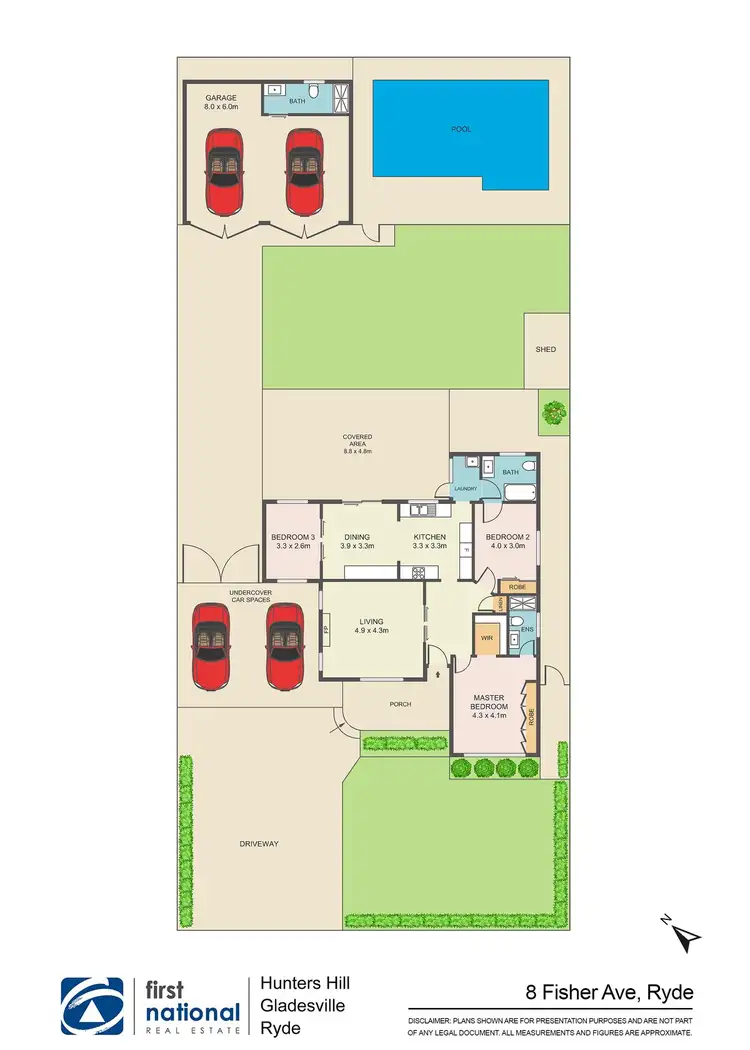 Floorplan of Homely house listing, 8 Fisher Avenue, Ryde NSW 2112