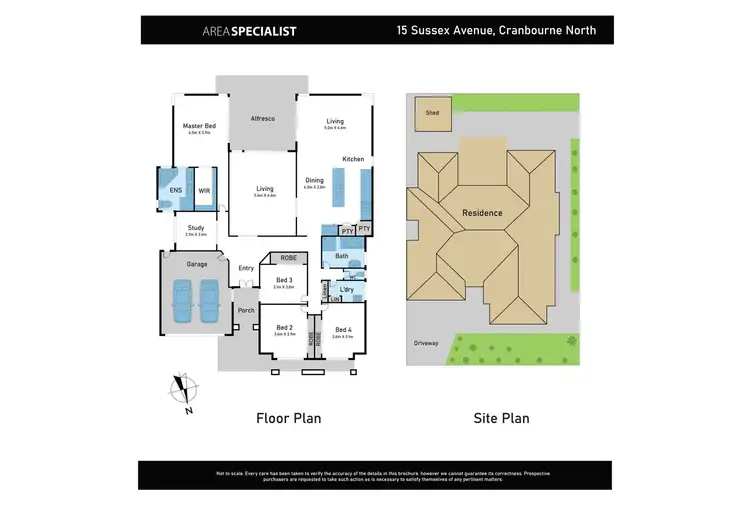 Floorplan of Homely house listing, 15 Sussex Avenue, Cranbourne North VIC 3977