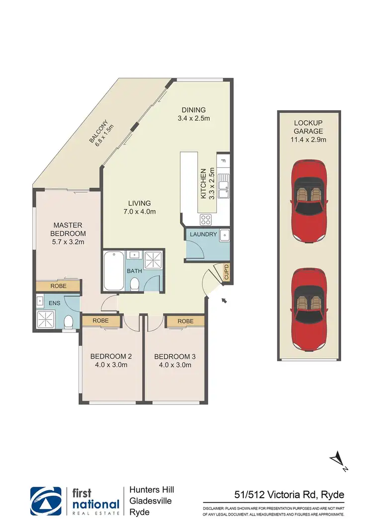 Floorplan of Homely apartment listing, 51/512 Victoria Road (positioned privately at rear), Ryde NSW 2112