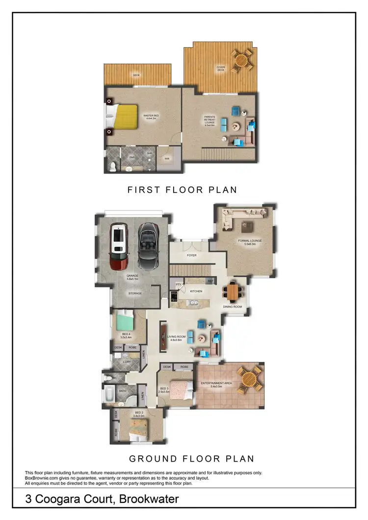 Floorplan of Homely house listing, 3 Coogara Court, Brookwater QLD 4300